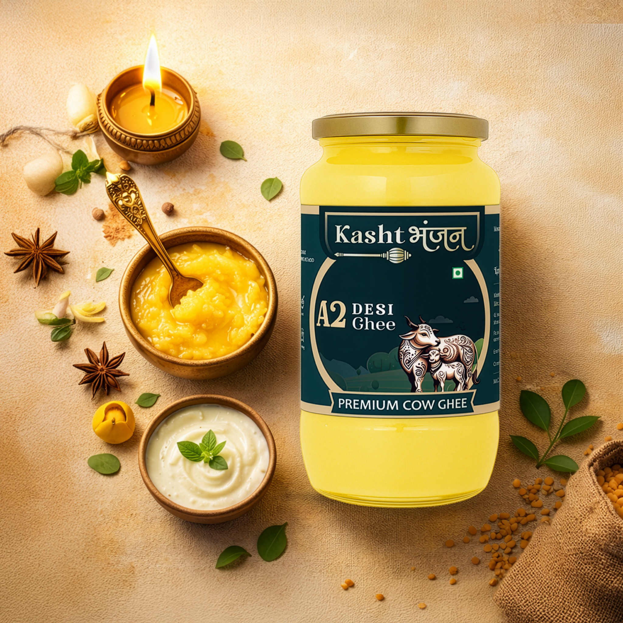 A2 Desi Cow Ghee (1 Liter)