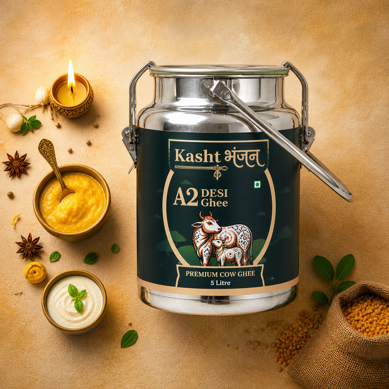 A2 Desi Cow Ghee (5 Liter)